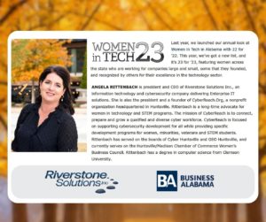 RSI CEO Recognized Women in Tech: 23 in '23